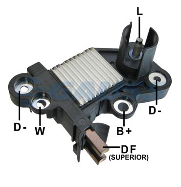 REGULADOR DE VOLTAGEM 14V FIAT/PALIO/SIENA (REGULADORES) - Brasão Distribuidora de Peças