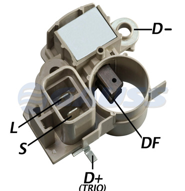 REGULADOR DE VOLTAGEM 14V L-200/PAJERO/NISSAN MITSUBISHI (REGULADORES) - Brasão Distribuidora de Peças