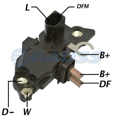 REGULADOR DE VOLTAGEM 14V MERCEDES BENZ/VW (REGULADORES) - Brasão Distribuidora de Peças